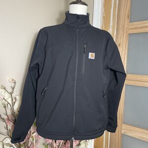 Carhartt Workwear Jacket Men’s Large Loose Fit Fleece Lined Insulated Full Zip